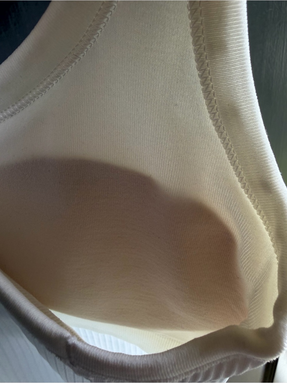 lululemon athletica White Ribbed Racerback Tank - Picture 5 of 5